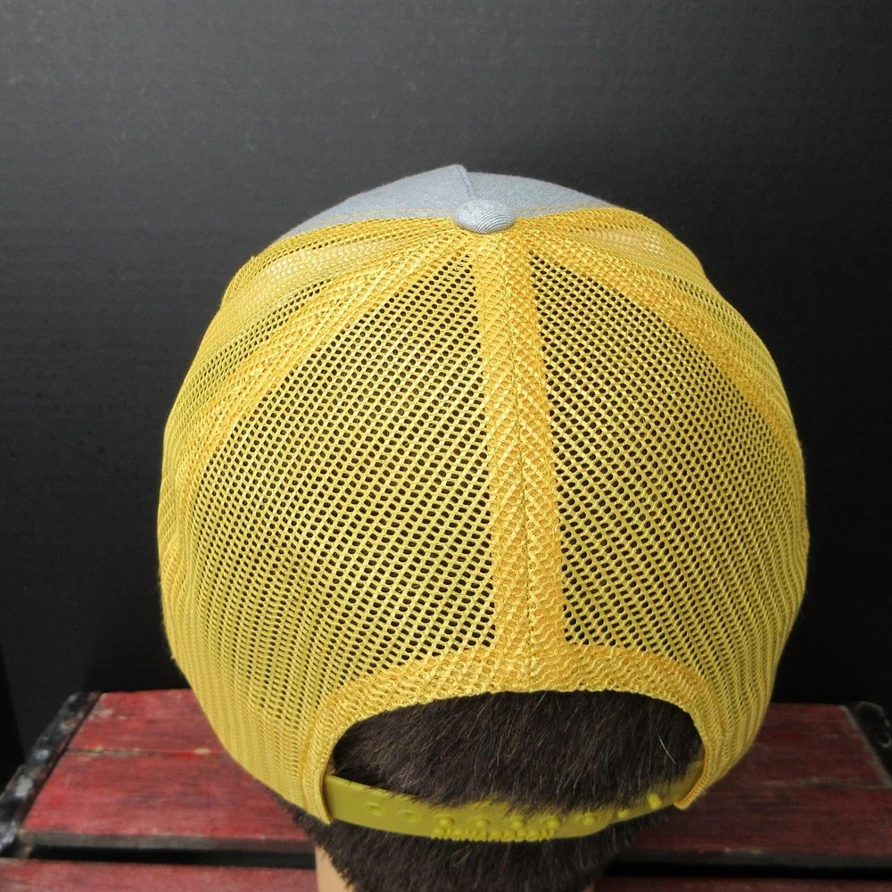 Richardson 112FP Joe's Since 1930 Trucker Hat Grey Yellow Snapback Cap